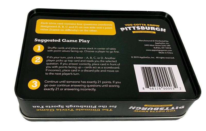 You Gotta Know Pittsburgh - Sports Trivia Game - Image 3